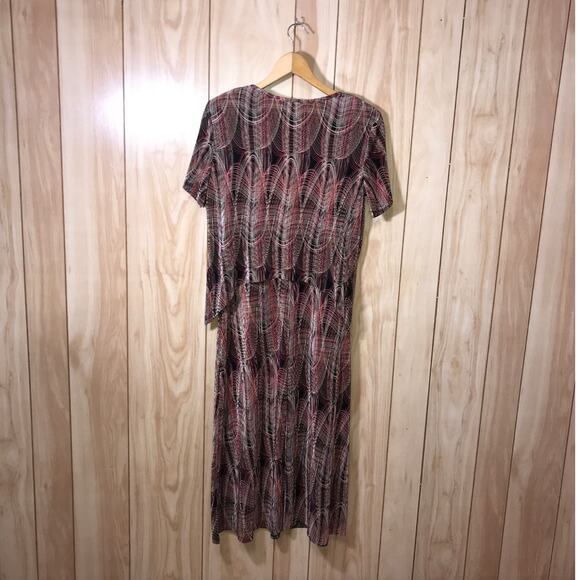 Connected Vintage Scoop Neck Short Sleeve Midi Dress Set 4 Petie - Picture 2 of 8